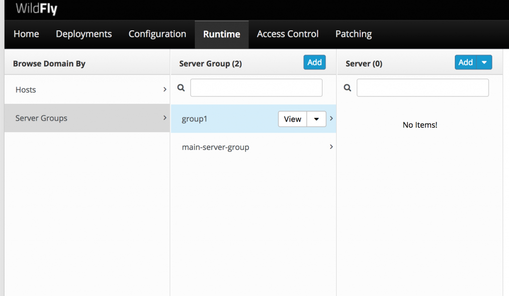 Wildfly Management Console