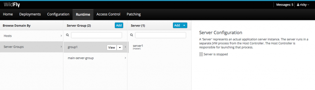 Wildfly Management Console