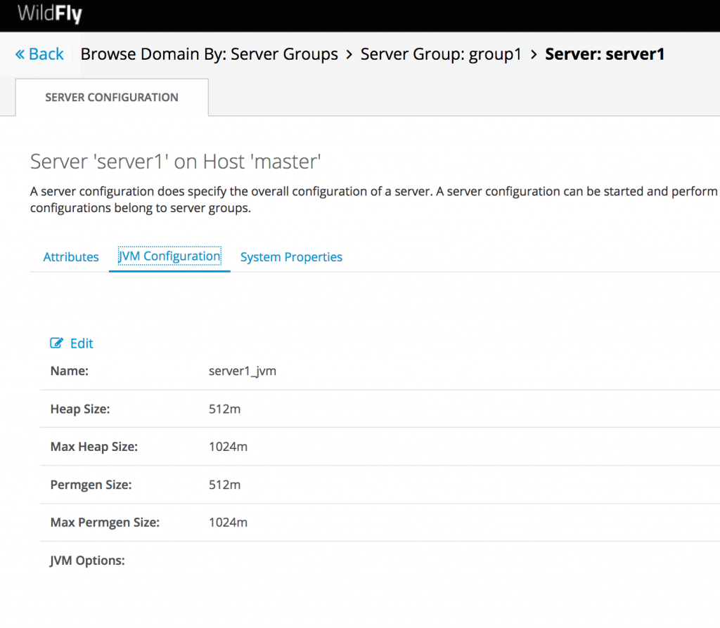 Wildfly Web Console